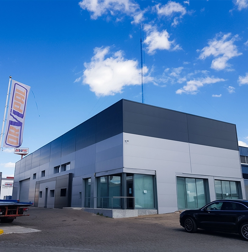 Proyecto culminado en la instalación de fachadas.