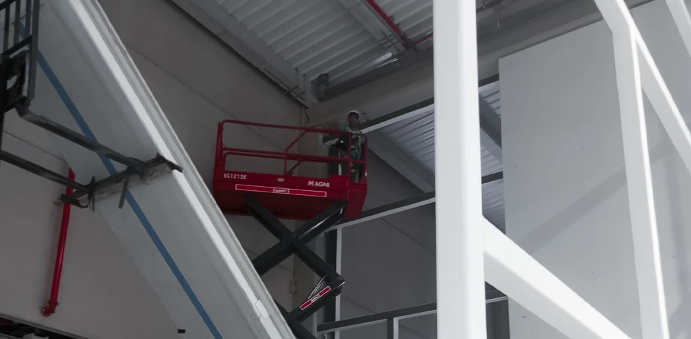 Instalación de panle lana de roca RF